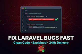 fix laravel bugs and errors quickly