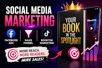do social media facebook ads, ebook booktok marketing, book sales funnel