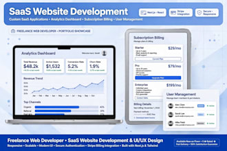 build a custom laravel website or saas web application