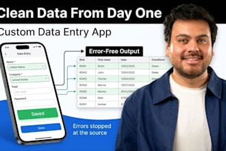 build a data entry app so your team captures clean data from day one