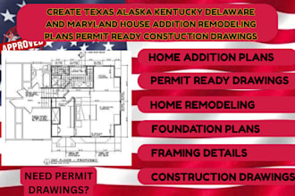 create home addition home remodelling permit drawings for alaska and kentucky