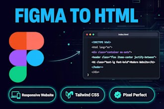 convert figma to responsive HTML CSS website