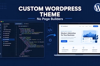 build a custom wordpress theme without page builders