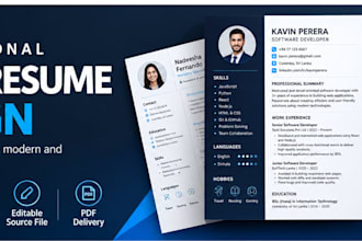 design a professional and ats friendly CV or resume