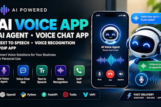 ai voice app ai agent voice chat app text to speech voice recognition voip app