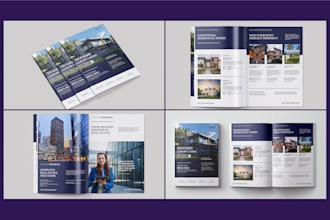 design a real estate property marketing brochure