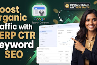 boost organic traffic with serp CTR keyword SEO