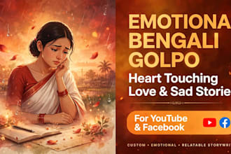 write emotional bengali golpo, love story and sad story
