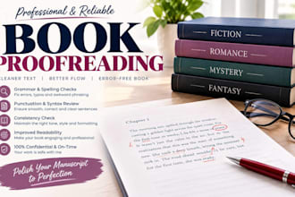 proofread and format your book, ebook, novel or manuscript