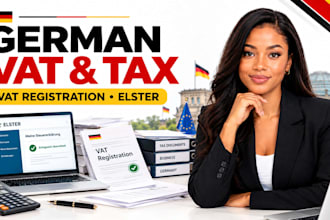 do german vat registration, business tax filing and elster filing support