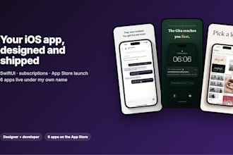 build your ios app in swiftui and publish it on the app store