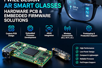 design ar smart glasses hardware pcb and embedded firmware solutions