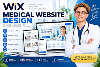 do wix medical clinic, treatment page, medical blog, contact form, wix booking