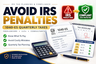 calculate 1040 es quarterly taxes and help avoid irs penalties