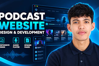 build a responsive podcast website with an episode player