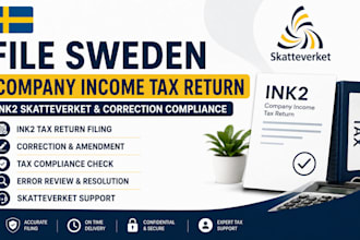 sweden company income tax return ink2 skatteverket correction and tax complianc
