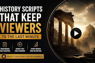 write viral history youtube documentary scripts
