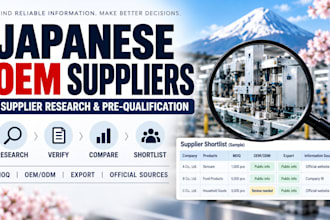 research and prequalify japanese oem suppliers