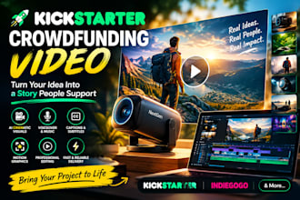 create compelling kickstarter and indiegogo crownfounding video for your project