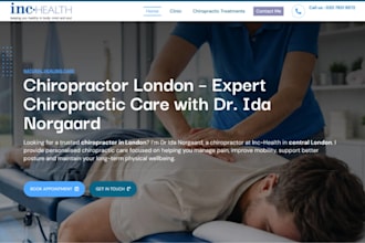 design wix chiropractor website chiropractic appointment spinal care website