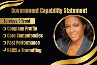 write government contract and business capability statement
