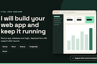 build a simple web app and provide ongoing support