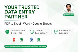 pdf to excel image typing and urdu to english typing