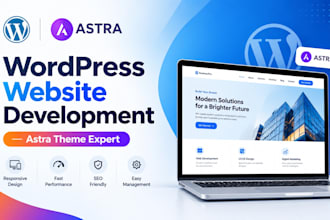create a professional wordpress website with astra theme