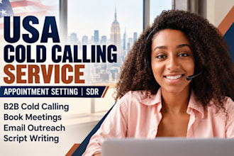 do usa cold calling b2b cold caller outbound calls sdr appointment settling