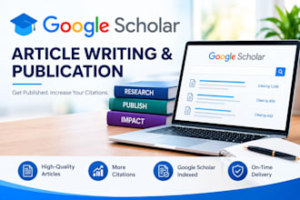 write and publish article on google scholar, scopus eb1 eb1a journal publication