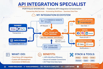 develop a rest api or integrate third party api for your app