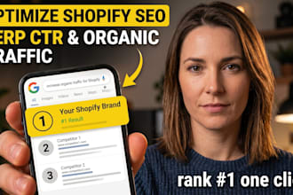 optimize shopify SEO, serp CTR and organic traffic