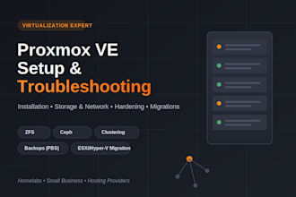 set up, configure, and troubleshoot your proxmox ve server