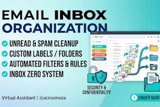 clean, organize, and create custom filters for your email inbox