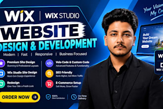 build a modern wix website design
