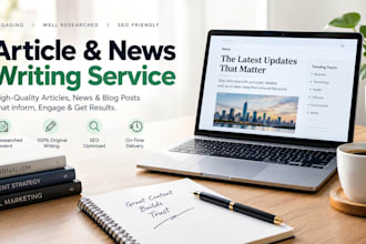 write high quality article and news story