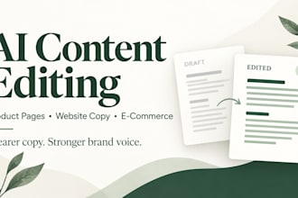 edit ai generated product descriptions and ecommerce content