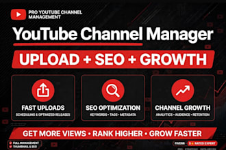 be your youtube virtual assistant for channel management