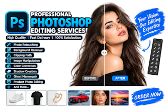 professional photoshop photo editing and image manipulation
