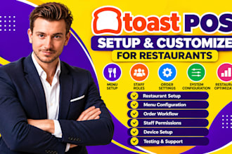 setup customize toast pos restaurant point of sale system