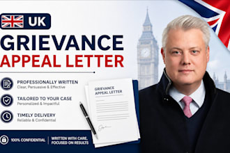 draft a UK grievance appeal letter to challenge unfair workplace hearing outcome
