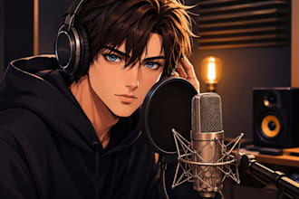 record an epic or friendly professional voice anything japanese deep male voice