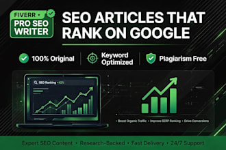 write SEO blog posts and articles that rank on google