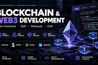 secure blockchain, web3, smart contract and backend solutions
