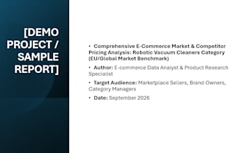 do competitor price analysis and ecommerce market research