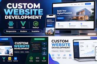 develop a modern custom website
