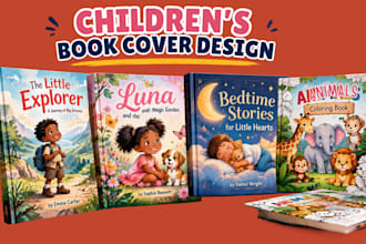 design a children book cover kids book cover illustration