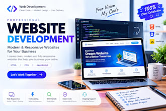 build responsive HTML CSS javascript webpages
