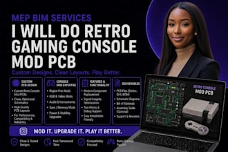 custom retro gaming console mod pcb