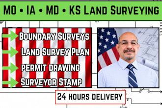 help you do missouri, iowa maryland, kansas stamp land surveyor, boundary survey